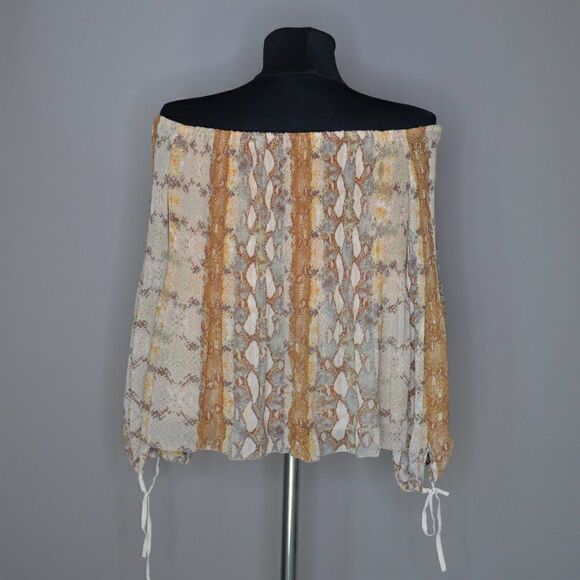 Artizia Wilfred Talence Off Shoulder Pleated Blouse Sz XXS - Picture 7 of 7